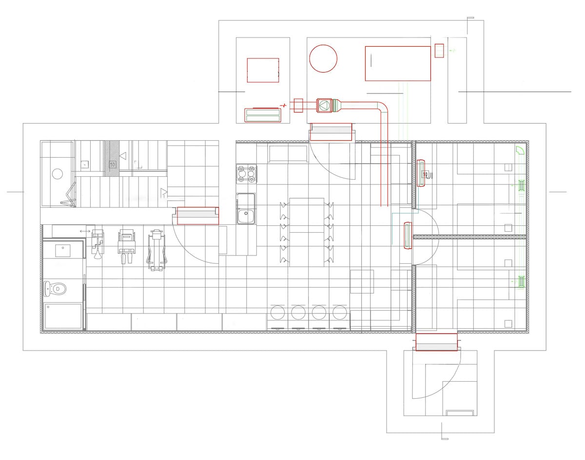 Nuclear Bunker Floor Plan